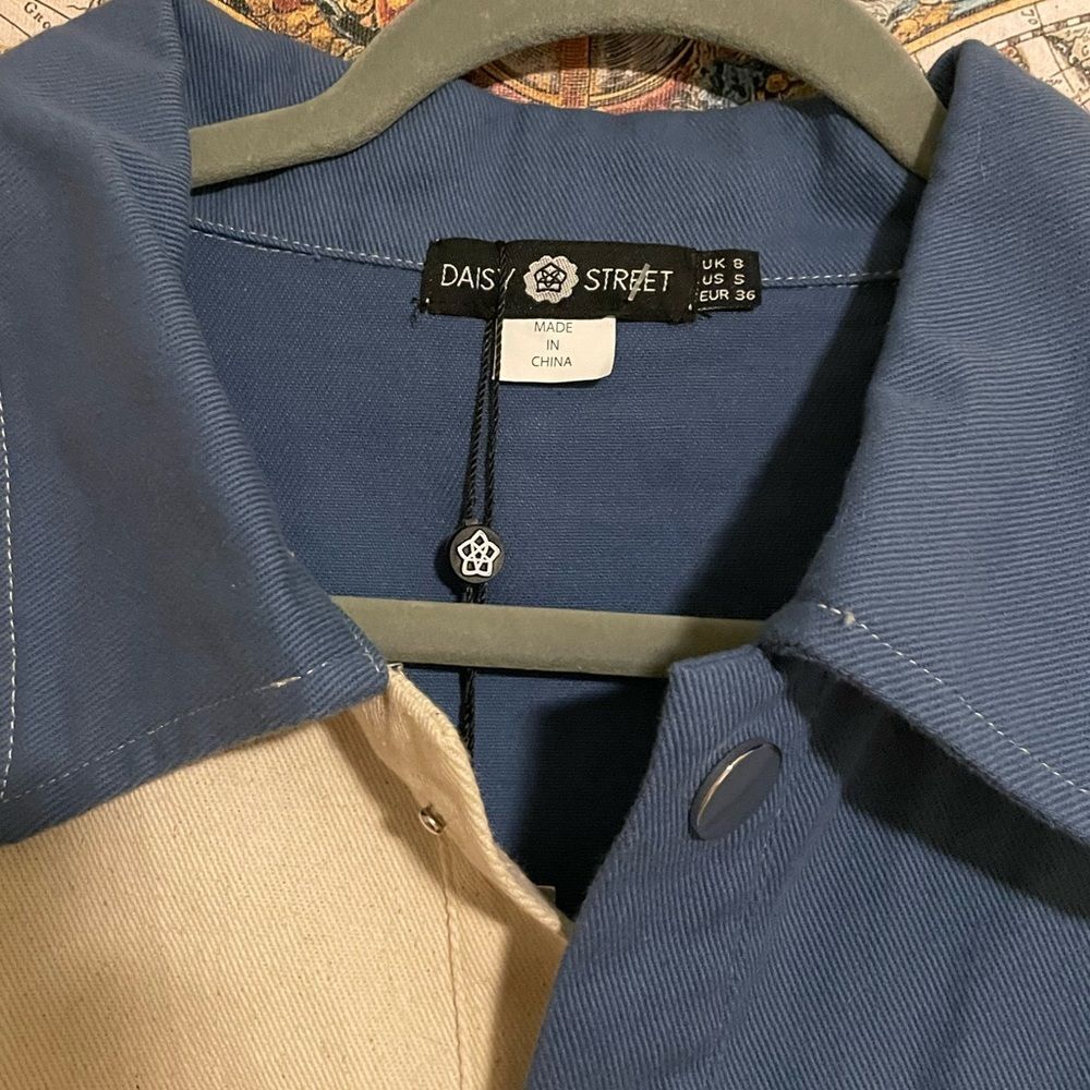 NWT! Two Tone Button-Up Jacket - Picture 3 of 10